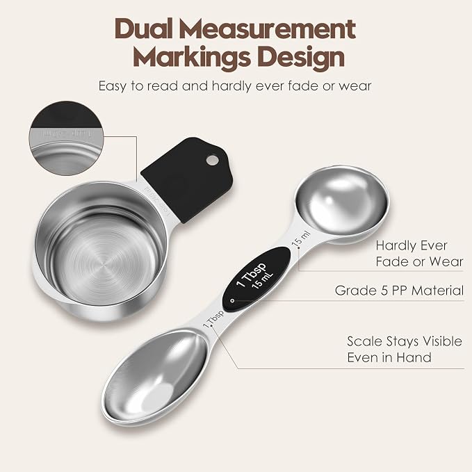 Magnetic Measuring Cups and Spoons Set - Image 2