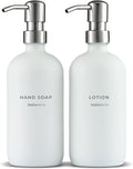 MaisoNovo Soap Dispenser 2-Piece Set | 16.9oz White Bottles by MaisoNovo-TheArtofSustainableLiving