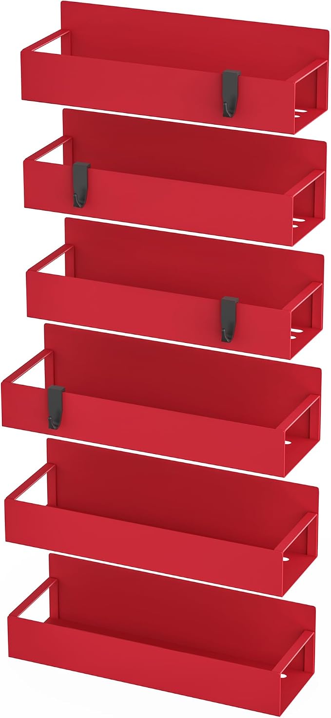 HuggieGems 6 Pack Magnetic Spice Storage Rack Organizer - Image 5