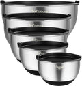 Wildone Mixing Bowls with Airtight Lids, Stainless Steel Nesting Mixing Bowls by Wildone