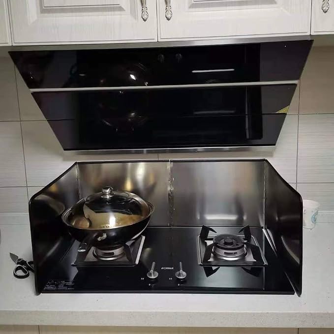 4 Sided Stainless Steel Oil Splatter Guard, Grease Splatter Screen, Stove - Image 6