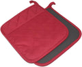 2Pcs Cotton and Neoprene Oven Pads Pot Holders with Pocket 8"x8.5"