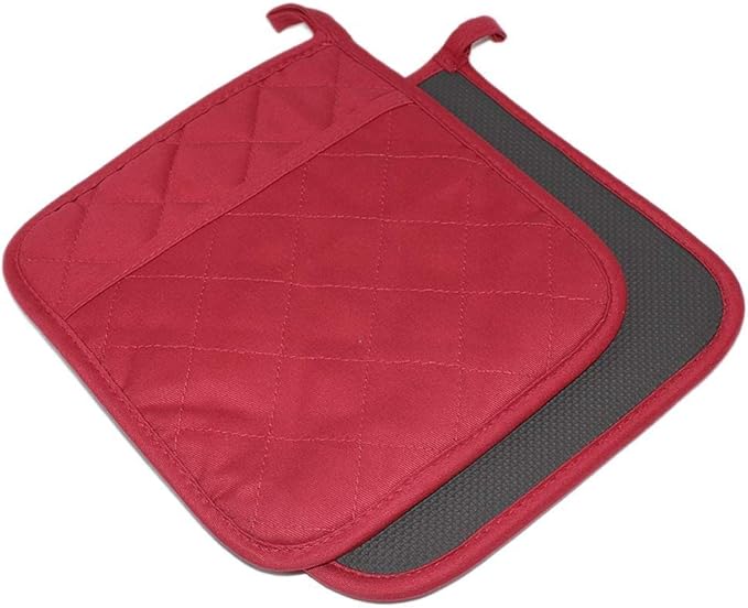 2Pcs Cotton and Neoprene Oven Pads Pot Holders by YEKOO