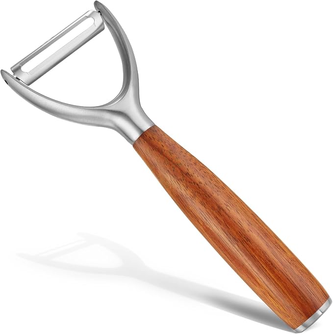 Premium Y Type 304 Stainless Steel Multifunctional Kitchen Peeler Real Wood by KULUNkitchentoolstheperfectcookingexpert
