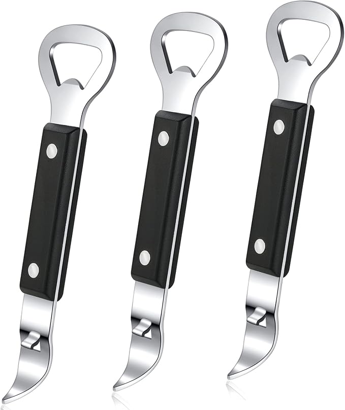 HANCELANT Can Punch Bottle Opener, Manual Stainless Steel Can Opener 3 Pack by HANCELANT