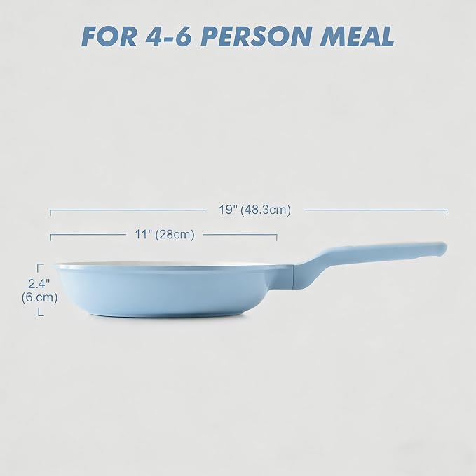 SENSARTE Nonstick Ceramic Frying Pan 11-Inch, Healthy Non Toxic Skillet - Image 2