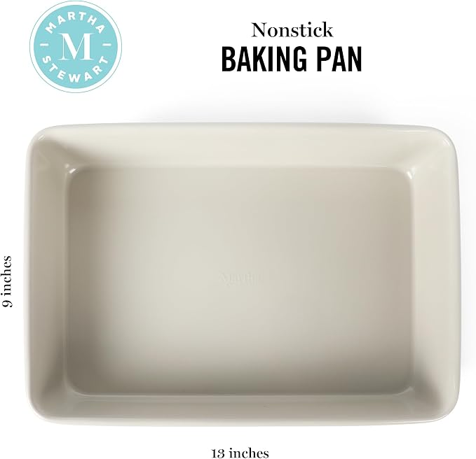 Martha Stewart Gallen 13 x 9 Inch Rectangular Nonstick Carbon Steel Cake and - Image 2