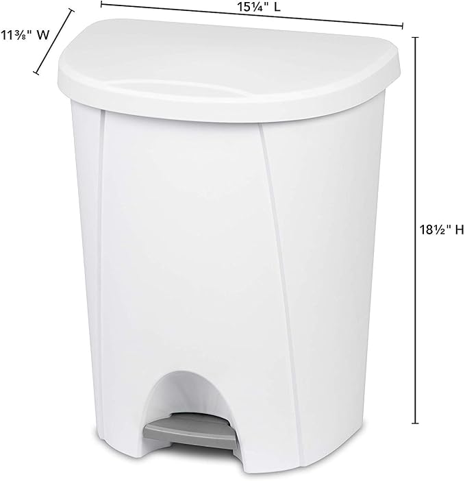 STERILITE 10948004 Step Can, 6.6 Gallon - Image 2
