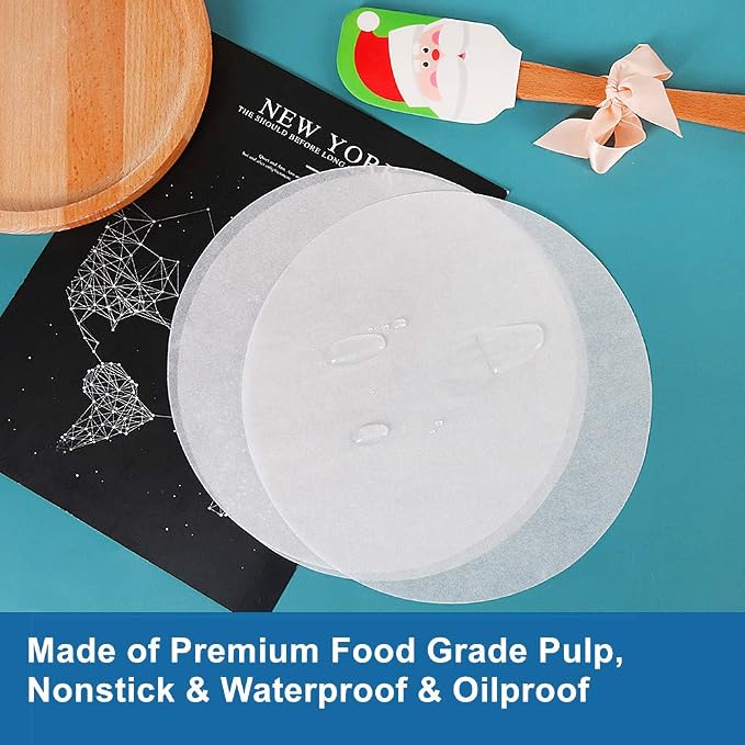 Baking Parchment Circles, 9 Inch Non Stick Round Parchment Paper - Image 3