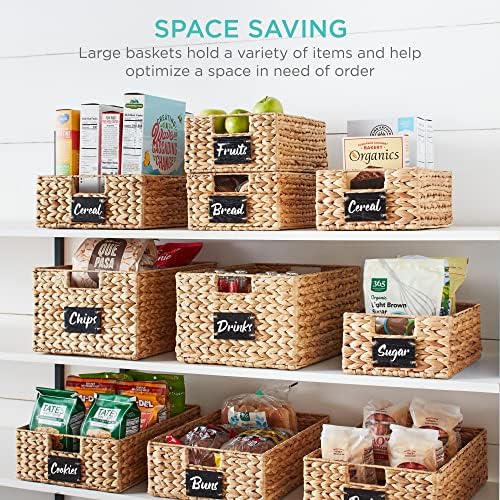 Best Choice Products Pantry Baskets, Set of 4, 16x12in
