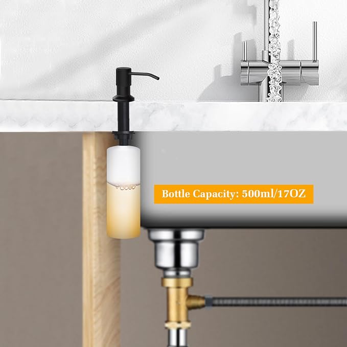 Soap Dispenser for Kitchen Sink, Built in Sink Soap Dispenser Lotion Dispenser - Image 2
