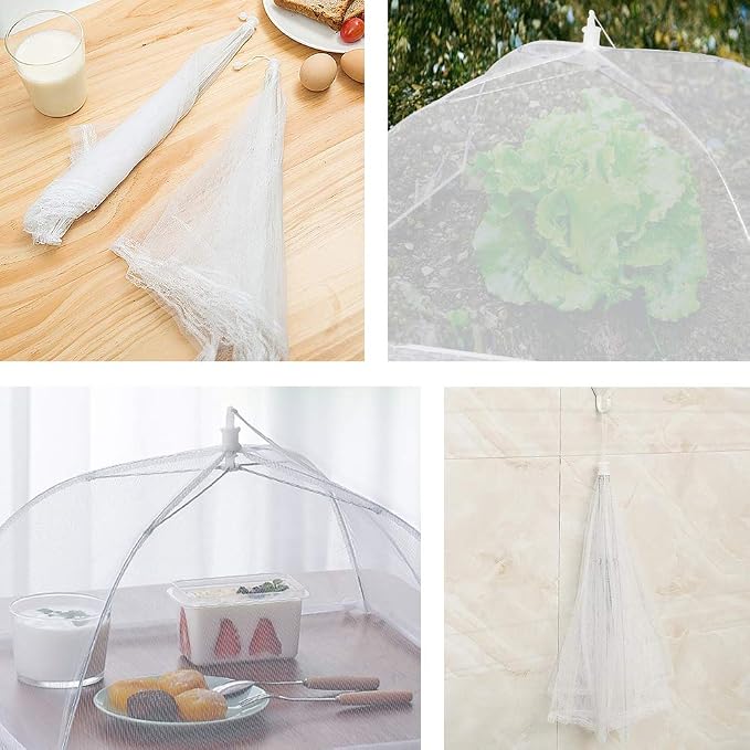 Onarway Food Covers for Outside Mesh: 3 Pack 14 Inch Pop Up Fine Fly Net for - Image 7