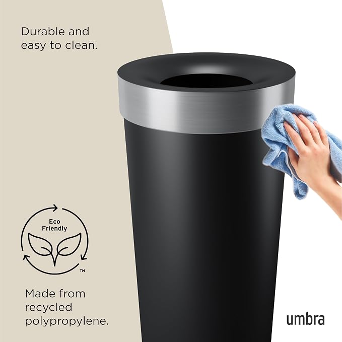 Umbra Vento Kitchen Trash Can – Large 16 Gal Open Top Garbage Can - Image 6