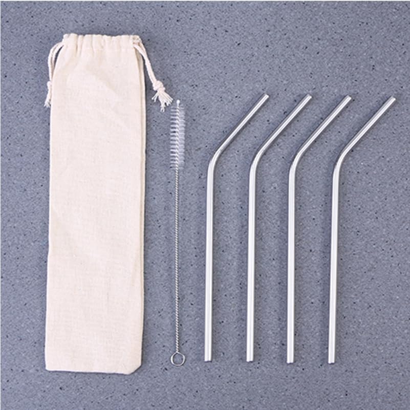 BESTYASH 6pcs Straw Carrying Pouch for Stainless Steel Straws