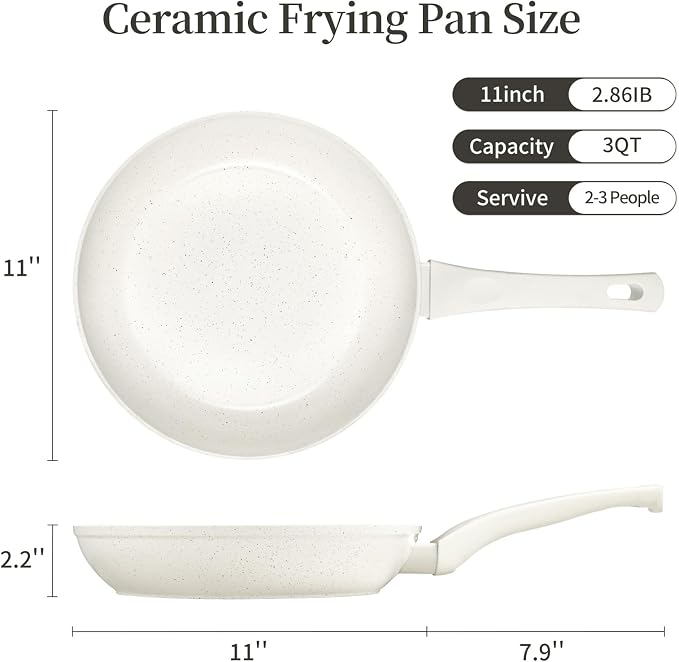 Innerwell Ceramic Non Stick Frying Pan - Image 2