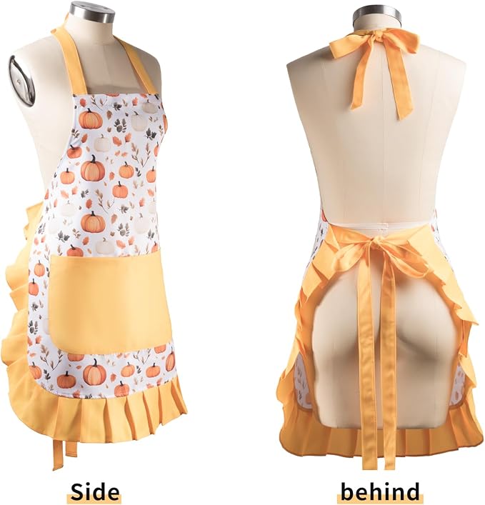 Vintage Floral Apron for Women - Image 2