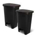 Glad 13 Gallon Trash Can, 2 Pack | Plastic Kitchen Waste Bin by GladTrashFoodStorage
