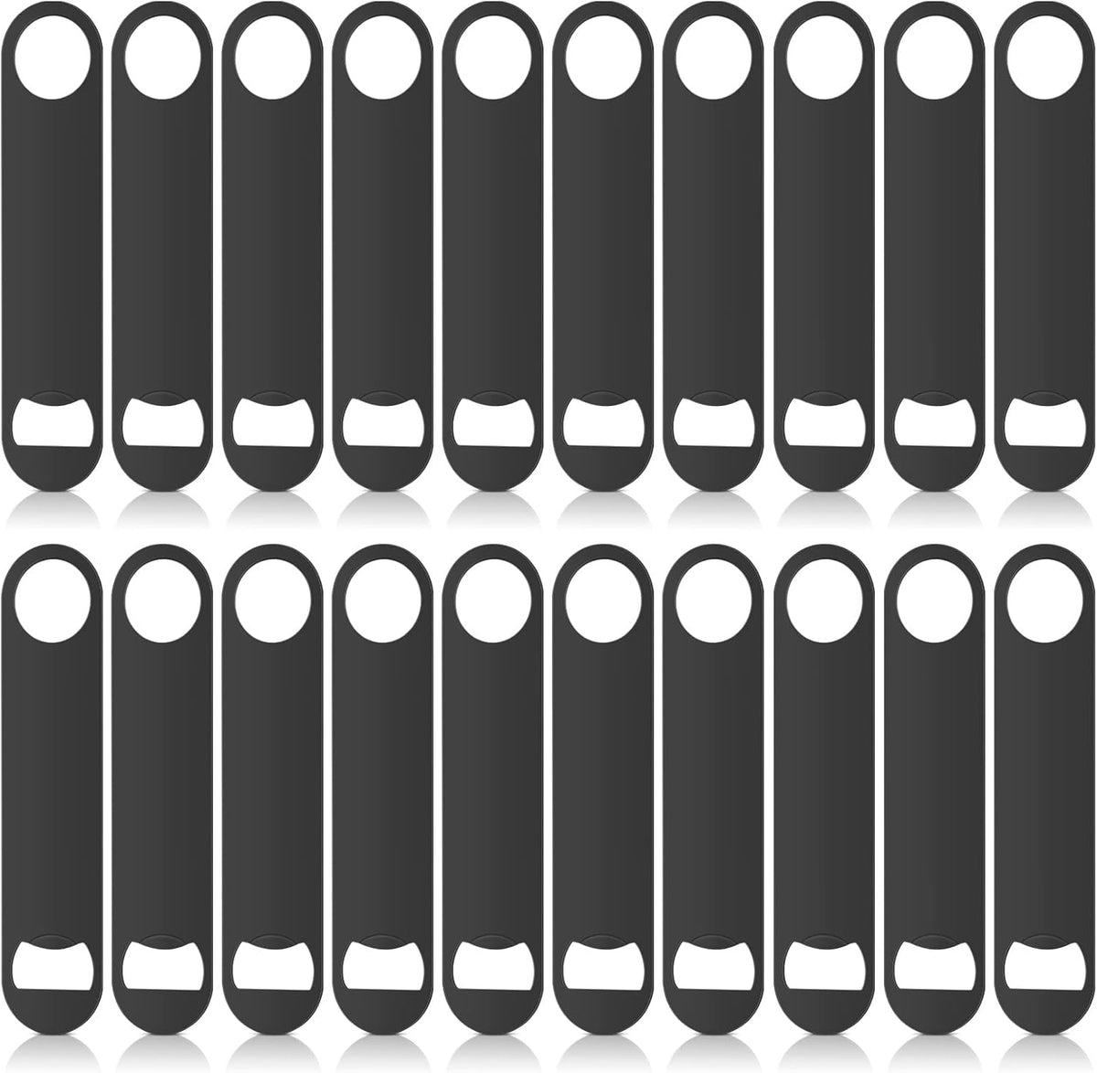 Raiten 20 Pack Flat Bottle Opener Bulk 7 Inch Stainless Steel Beer
