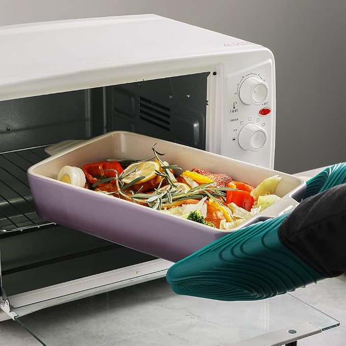 Sweejar Ceramic Bakeware Set, Rectangular Baking Dish - Image 4