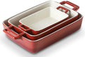 KOOV Bakeware Set, Ceramic Baking Dish, Rectangular Baking Pans Set, Casserole by KOOV