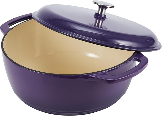 Amazon Basics Enameled Cast Iron Dutch Oven Pot - Image 3