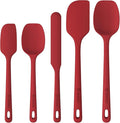 ChefAide 5 Pieces Silicone Spatula Set, Food Grade Rubber Spatula, Upgrade by ChefAide