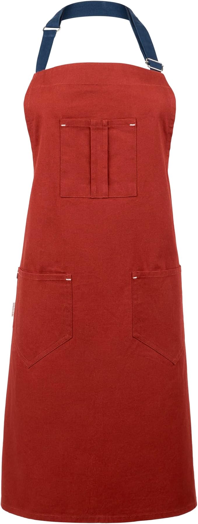 Cotton Canvas Apron for Women & Men – Adjustable Neck Strap & Waist Ties - Image 8