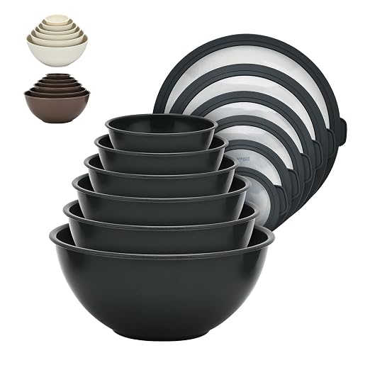 Bakken Master 12 Piece Plastic Nesting Bowls by BAKK%C3%8BNMASTER