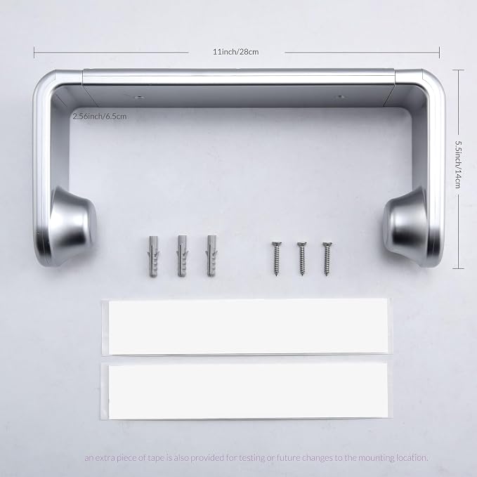 simpletome Paper Towel Holder ONE Hand Tear Adaptive Tension Arm Adjustable - Image 6