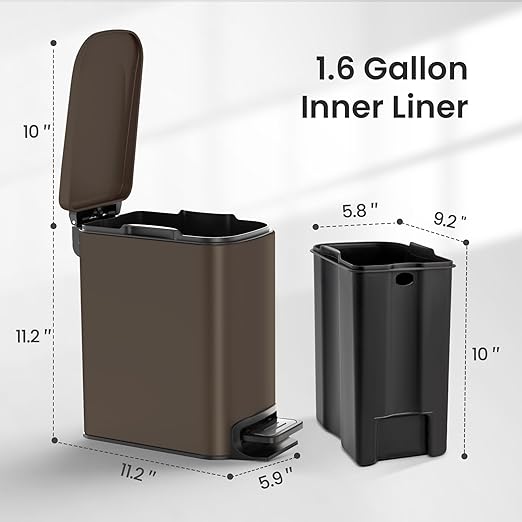 Cesun Small Bathroom Trash Can - Image 6