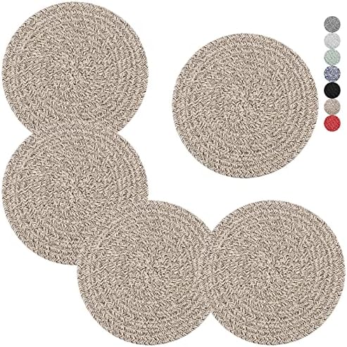 Trivets for Hot Dishes, Pots and Pans, 8 Inches Hot Pads 5 Pcs, Pot