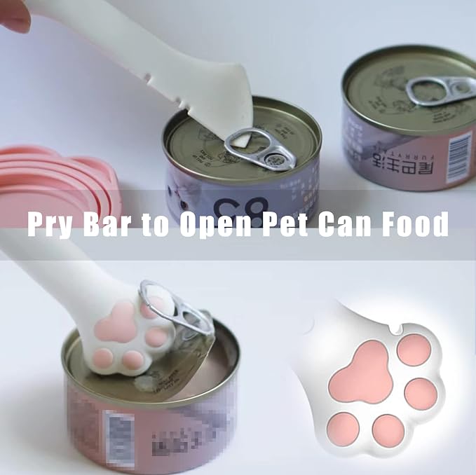 Meow&Woof Cat Food Can Lid and Spoon, BPA Free Silicone Cover - Image 3