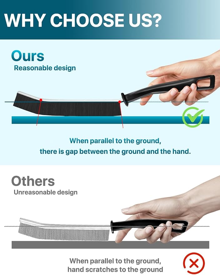 6Pcs Hard Bristle Crevice Cleaning Brush, Designed - Image 3