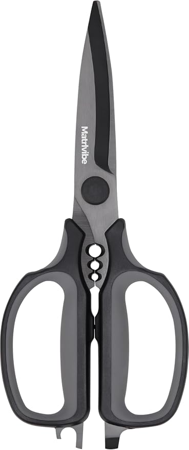 Heavy Duty Kitchen Shears, All Purpose Herb and Kitchen Scissors by Matrlvibe