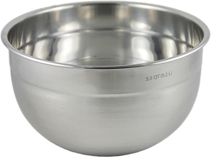 Tovolo Large Stainless Steel Mixing Bowl 5 Quart Metal Mixing Bowl by Tovolo