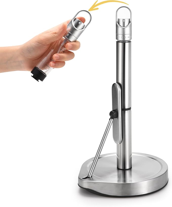 Paper Towel Holder with Spray Bottle by Unknown