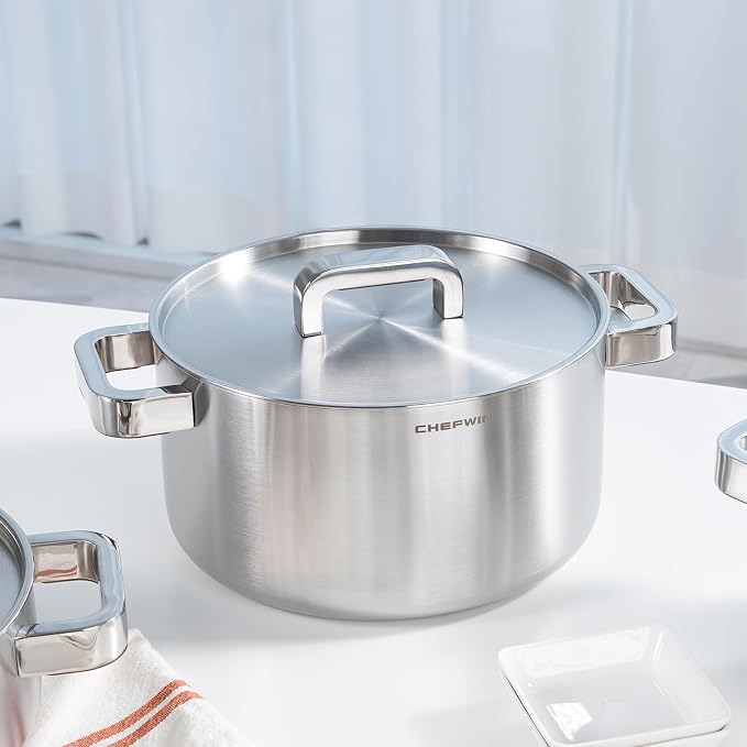 316 Stainless Steel 6 Quart Soup Pot - Image 2