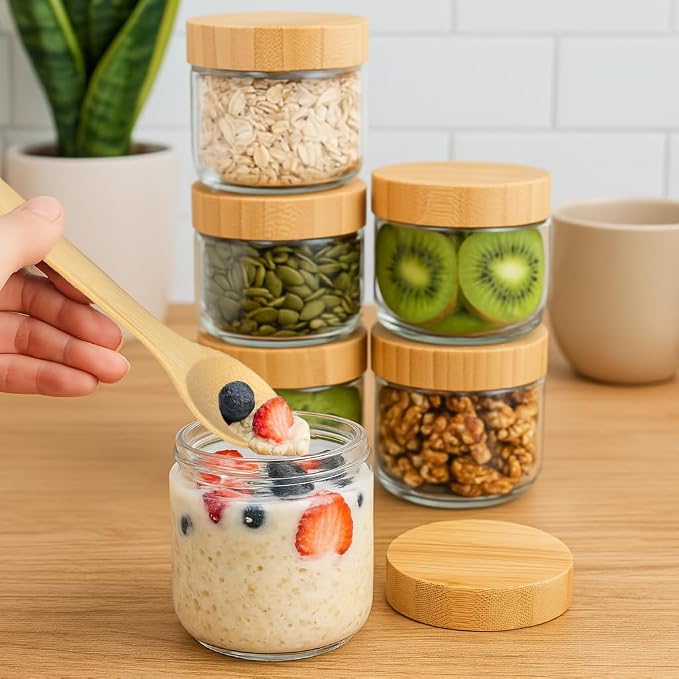 TBWIND 4 Pack 10oz Glass Jars - Image 4