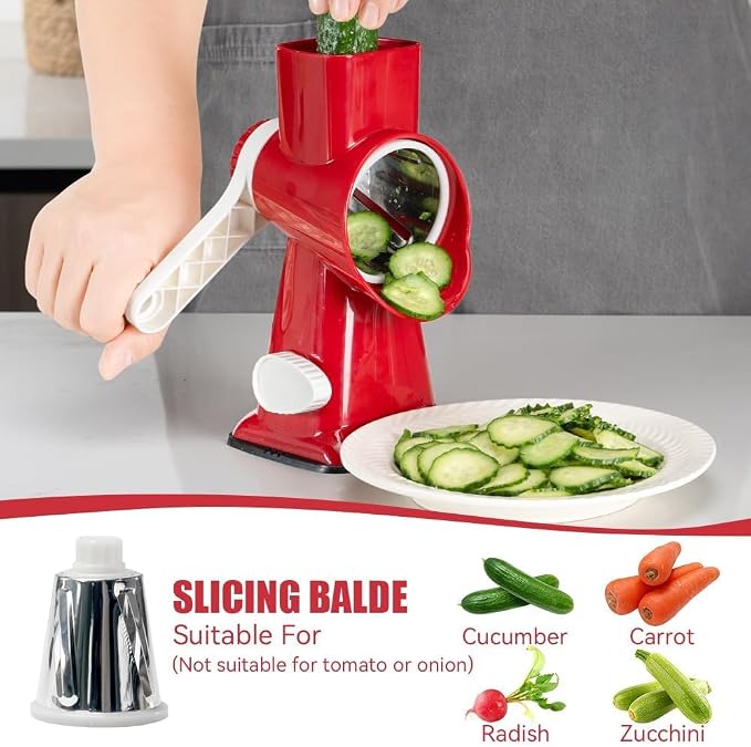 KEOUKE Rotary Cheese Grater Pro 6 in 1 - Image 5