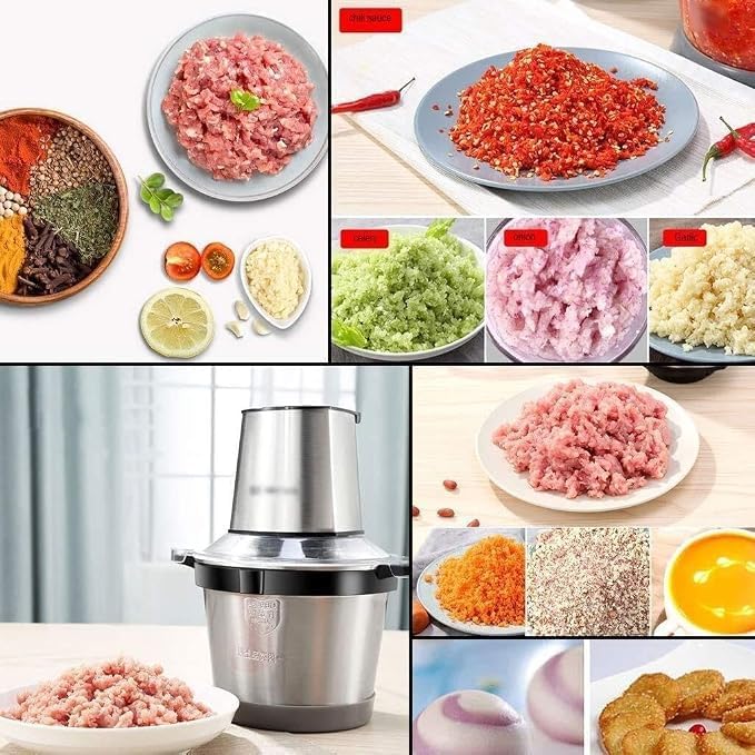 Electric Meat Grinder, 400W, 3L Glass Bowl