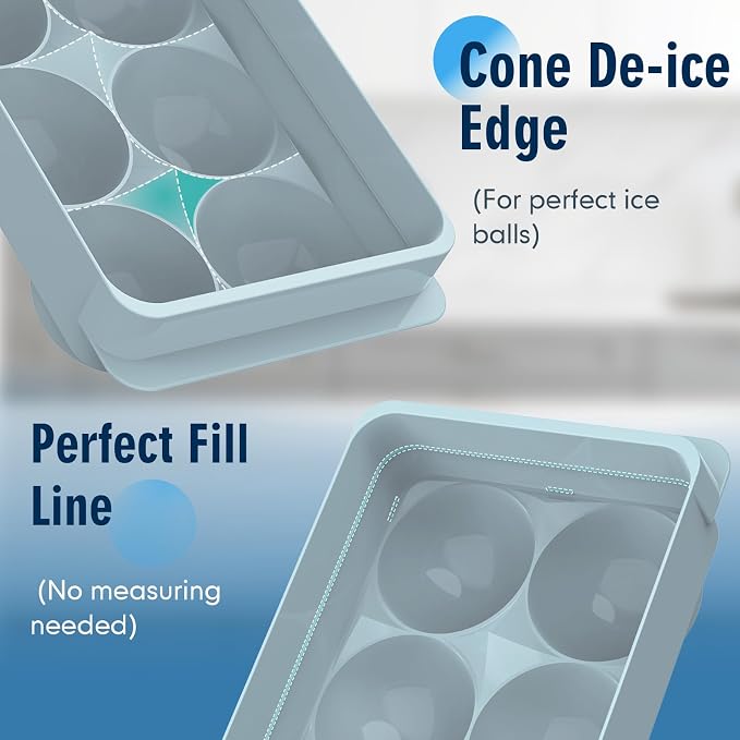 Large Ice Ball Maker Mold, 1.9" Round Ice Cube Mold - Image 7