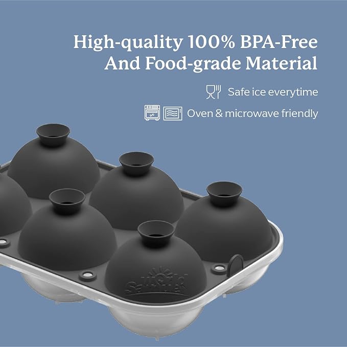 Samuelworld Premium Ice Tray Combo, Large Ice Sphere Maker & New Upgraded Ice - Image 4
