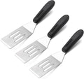 3 Pieces Small Metal Spatula Set, Mini Stainless Steel Serving Spatulas by Kunovo