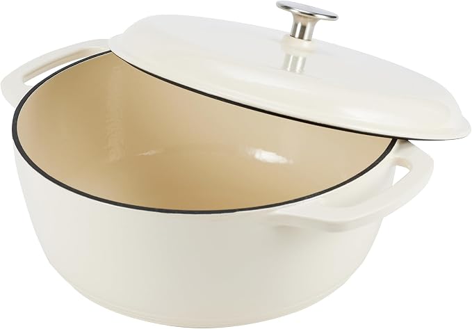 Amazon Basics Enameled Cast Iron Dutch Oven Pot - Image 2