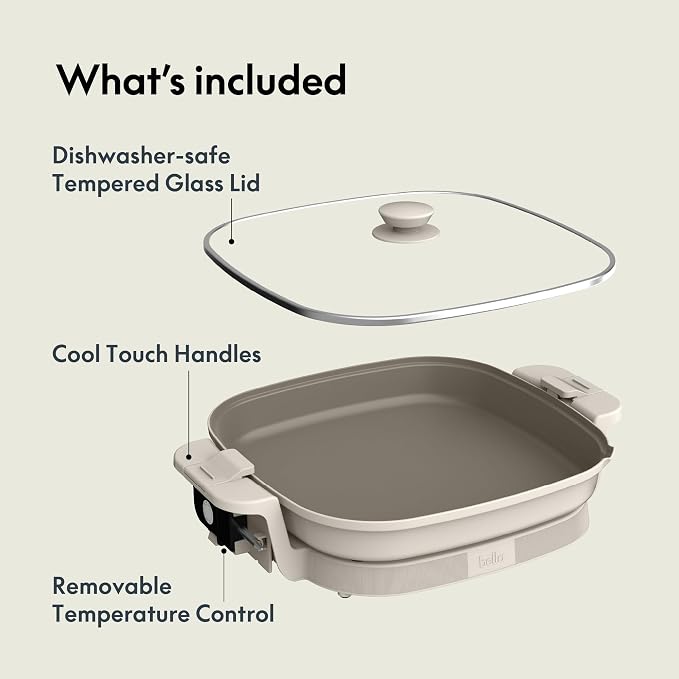 bella Make & Take XL Electric Skillet, Fits-anywhere™ kitchenware, EverGood™ - Image 6