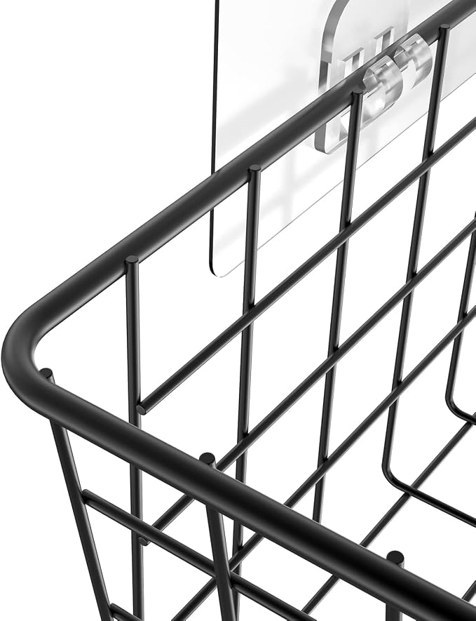 MaraFansie Over the Cabinet Door Organizer Wall Wire Baskets Hanging Kitchen - Image 8