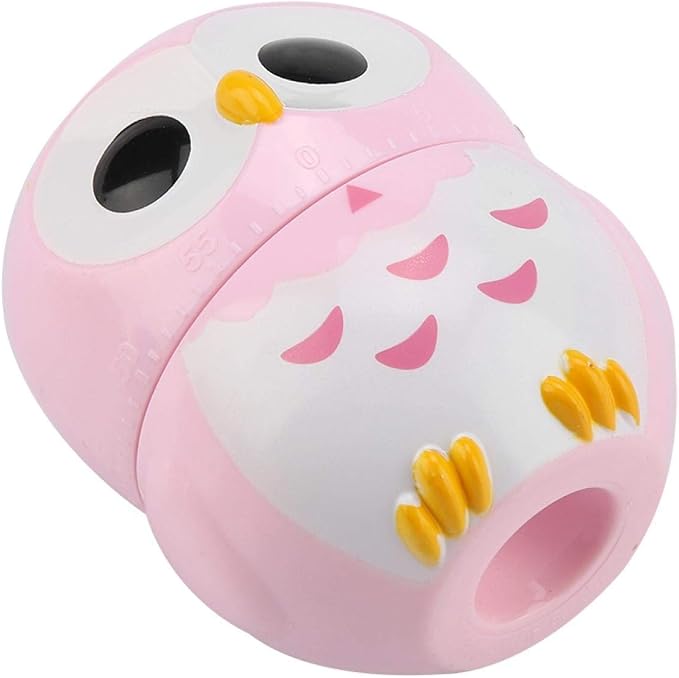 Cooking Timer, Cute Owl Shape Kitchen Timer, 55 Minutes Mechanical Rotating - Image 6