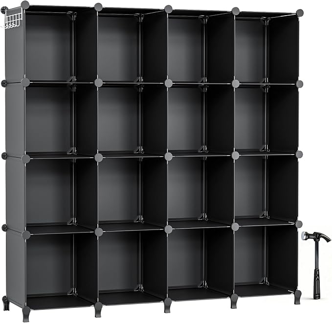 Neprock 16 Cubby Storage Organizer, Closet Clothes Storage Organizer, Cube by Neprock