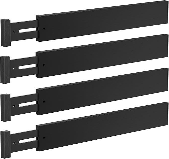 DUCOO 4 PCS Drawer Divider, Expandable Separators by Unknown