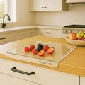 Acrylic Cutting Board with Counter Lip, Non-Slip Cutting Board by MEWSDEN